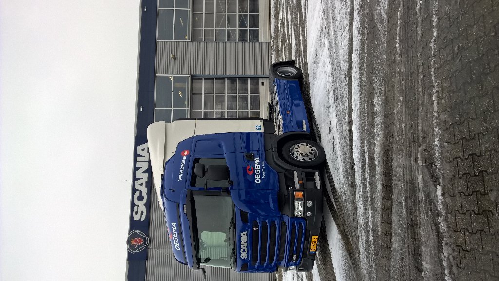 Vandaag nieuwe Scania R410 Euro 6 volume trekker mogen ontvangen.