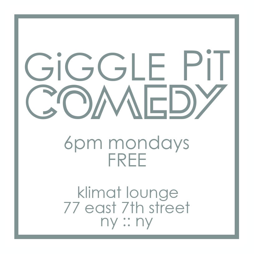 ComedyGigglePit's tweet image. @FreeEventsApp 2Nite! #GigglePitComedy hosted by @IsmaelMaldonado. 6pm @klimatlounge #FREE #Comedy #EastVillage RT!