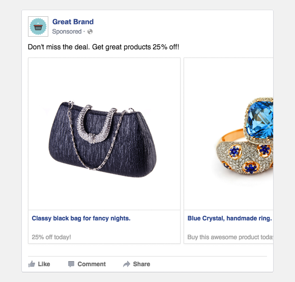 boostable's tweet photo. To kick off 2016, we launched Facebook dynamic product ads! Advertise your whole product catalog in a few clicks. https://t.co/zIi4kpptjH