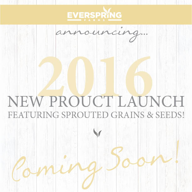New year, new products! Stay tuned for new and exciting products featuring #sproutedgrains