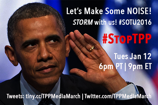 Gaeaist's tweet photo. JOIN US! Tweet w/ us during #SOTU2016! #StopTPP Tweets: https://t.co/sayHGUdcyK What's #TPP? https://t.co/Sn85bJNP8P https://t.co/ZmYzLmqyit