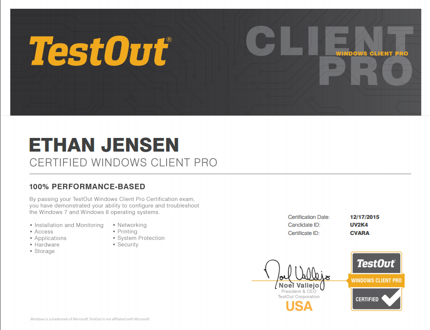 EJensenMET's tweet photo. Finally got my Windows 7/8 Cert in MET!
@MET_Cybersecure #PeoriaMET https://t.co/88QvdF0aD4