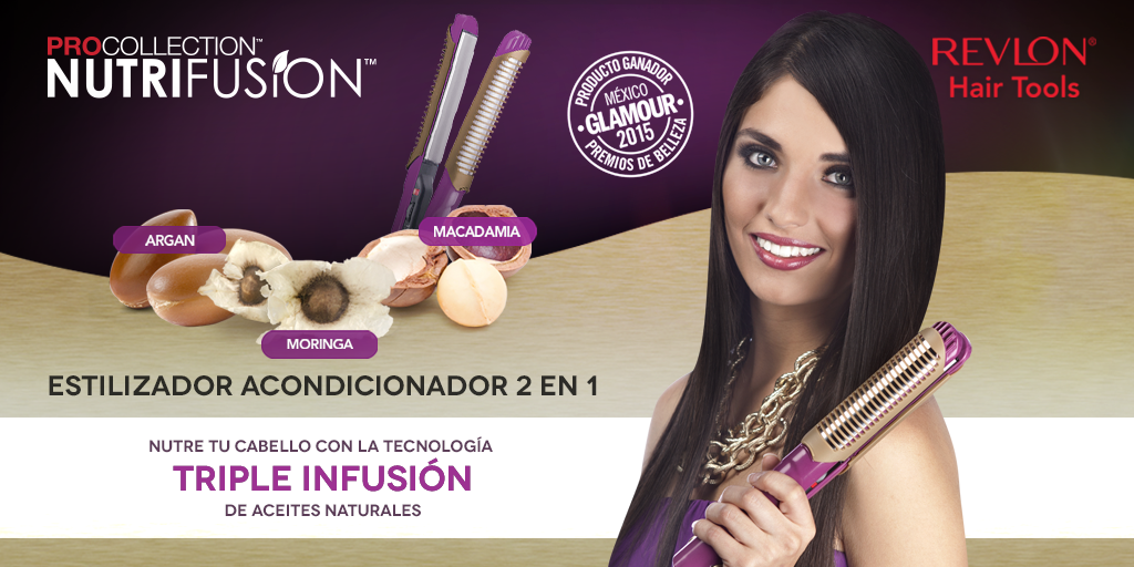 RevlonHT_Mx's tweet image. Nuestro Estilizador Acondicionador 2 en1 #ProCollection #Nutrifusion resultó ganador de los #PremiosBellezaGlamour!!