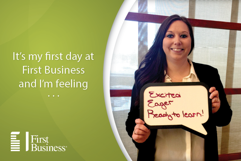 1stBusinessBank's tweet photo. .@FirstBusiness_ welcomes it's first new hires of 2016! Welcome Nicole, Sam, and Cody #TeamFBIZ https://t.co/2X2r3YZJ2f