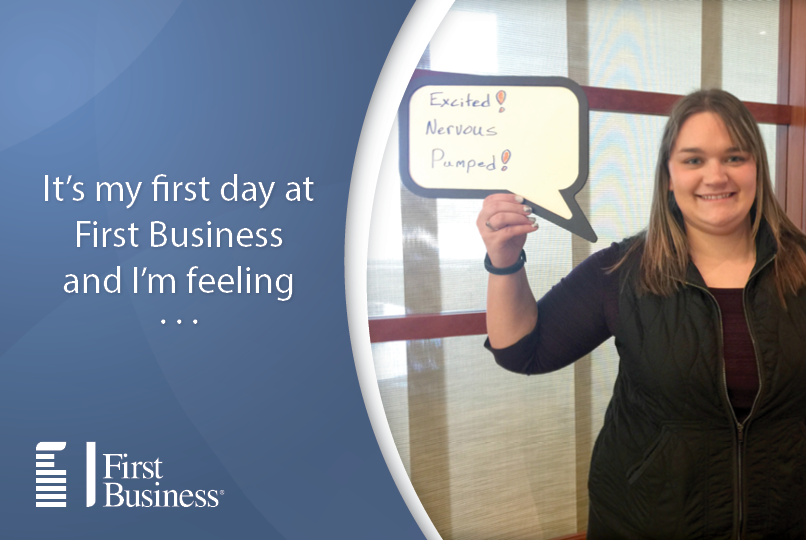1stBusinessBank's tweet photo. .@FirstBusiness_ welcomes it's first new hires of 2016! Welcome Nicole, Sam, and Cody #TeamFBIZ https://t.co/2X2r3YZJ2f