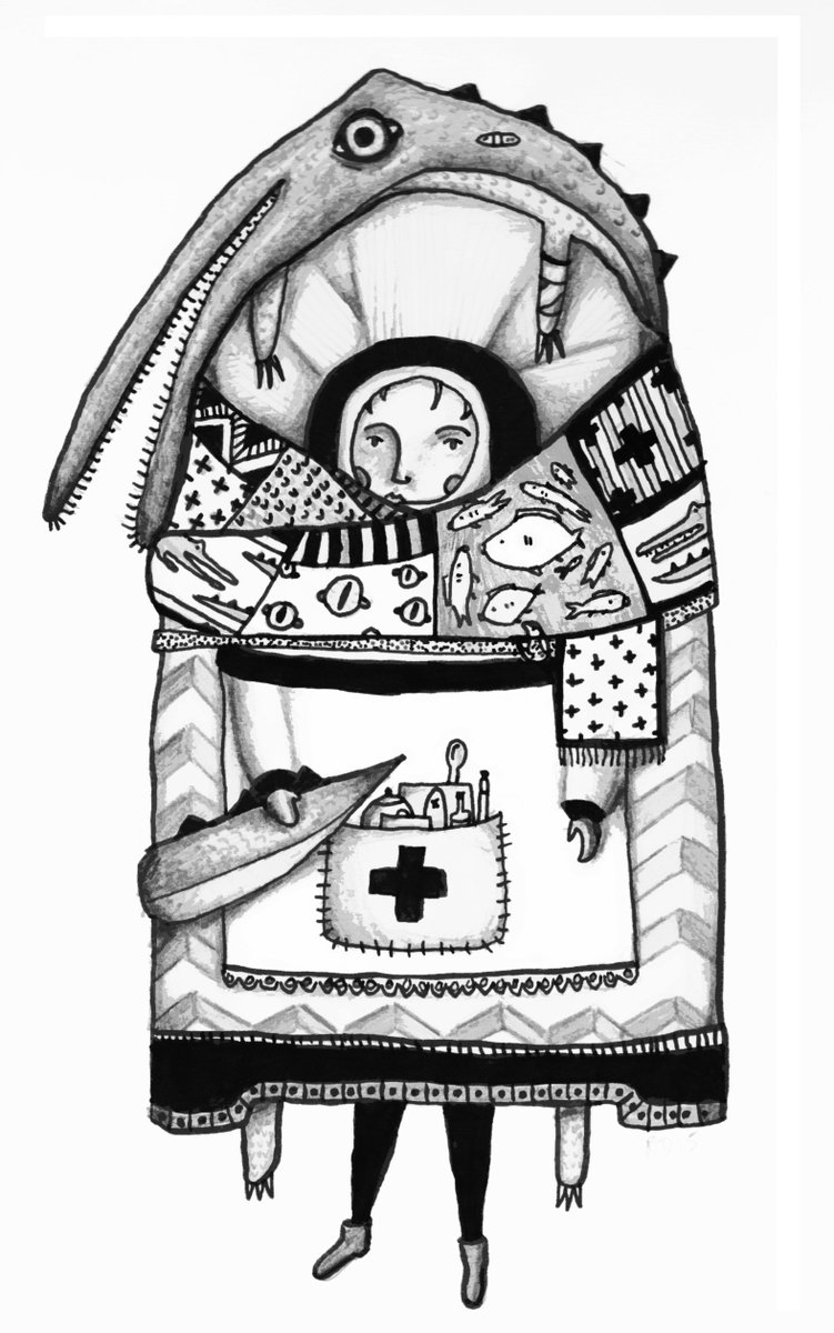 Croc-Mother #Illustration #artist #stories goo.gl/D4kaBb