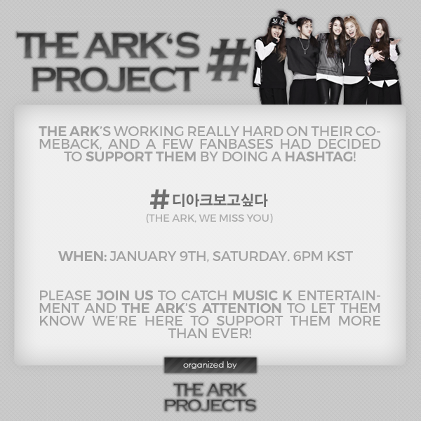 thearkktumblr's tweet photo. I'm happy to announce that The Ark Projects is preparing a hashtag to catch the attention of The Ark! https://t.co/XwpP3WiViY