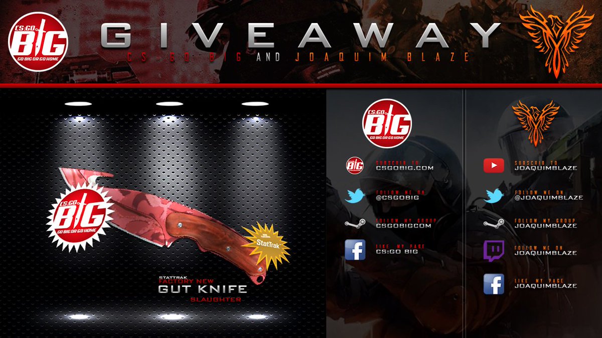 joaquimblaze's tweet photo. Weekly BlazeAway https://t.co/PIW7PictiN #CSGOgiveaway @twitchraid @TwitchSharer @TwitchOnline @TwitchShare https://t.co/2Ez4xNdIjy