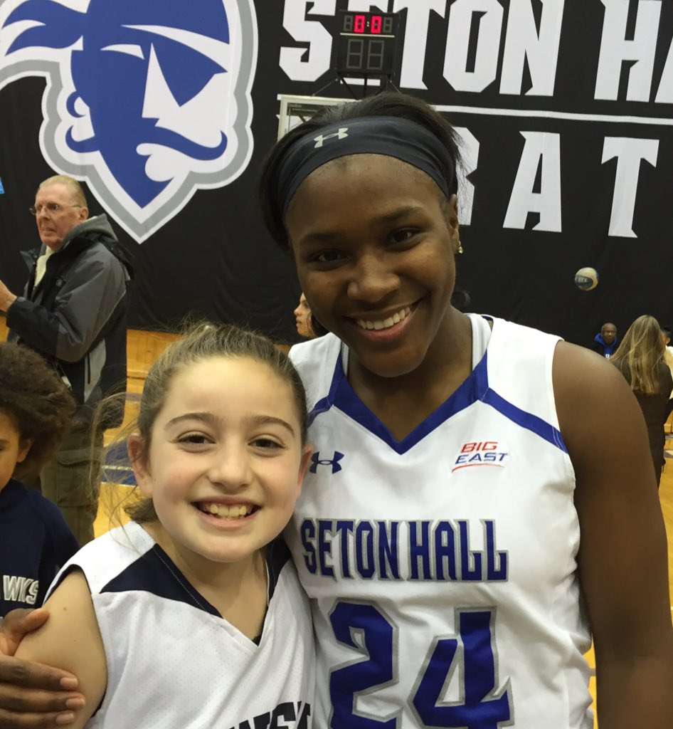 prattien's tweet photo. Gr8 @SHUWBB win vs. Marquette. @Kena_24 u inspired Jenna, who now wants to be like u & play college ball! #SizeIn❤️ https://t.co/WRPXIFlg9X