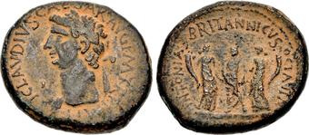 Rare coin of Agrippa II with children of Claudius.  Minted @ Banias in Golan.cngcoins.com/Coin.aspx?Coin…  #Jewishistory