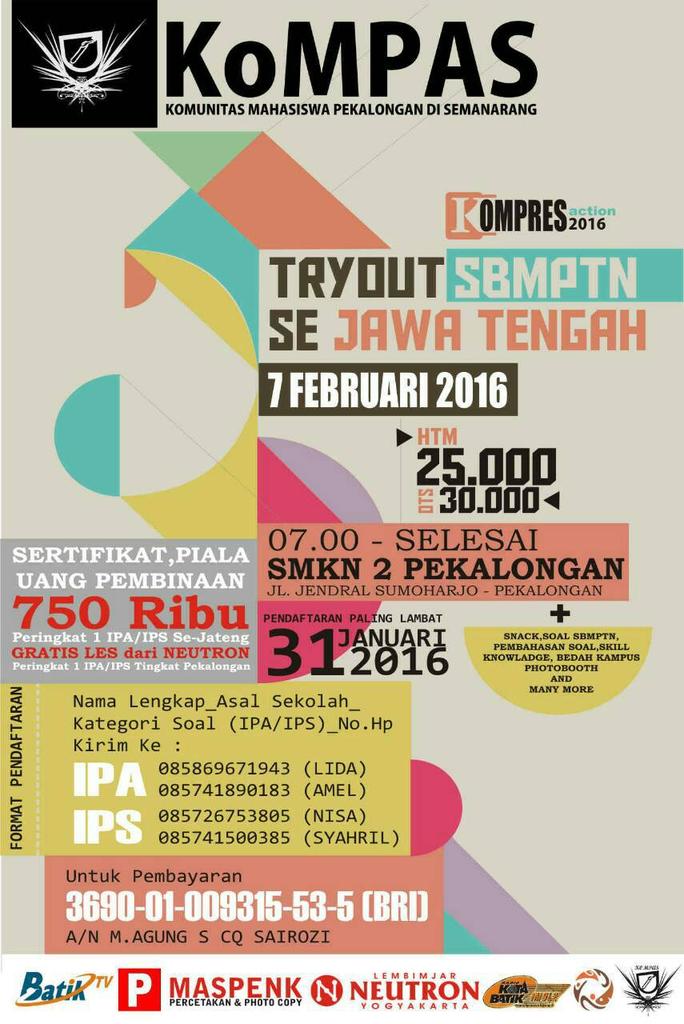 Nah mimin dah siap ni buat ditnya tanya. Monggo bertanya <a href="/SMAN1WIRADESA/">SMA N 1 WIRADESA</a> <a href="/SMAGApekalongan/">SMA N 3 Pekalongan</a> <a href="/SMKMuhPKL/">SMK MUH 1 PEKALONGAN</a> <a href="/SMKN3Pekalongan/">SMK N 3 Pekalongan</a>