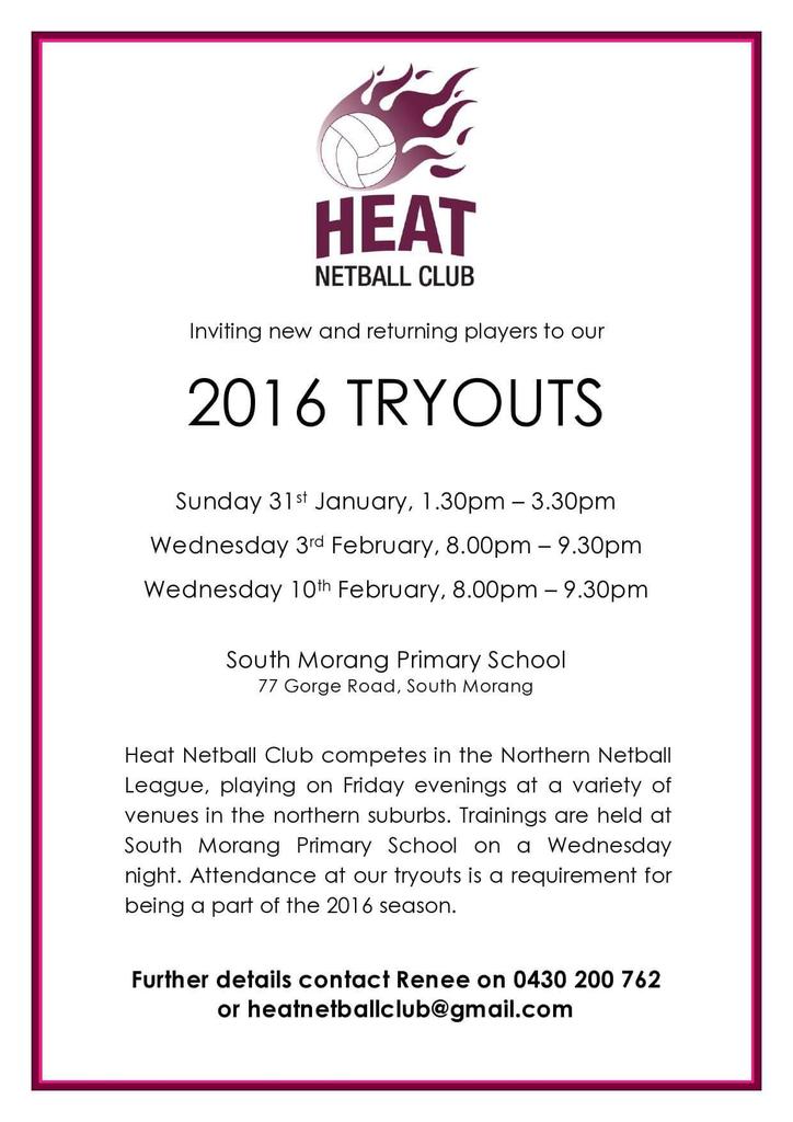 HeatNetball's tweet image. #netball #melbournenetball #2016season #tryouts