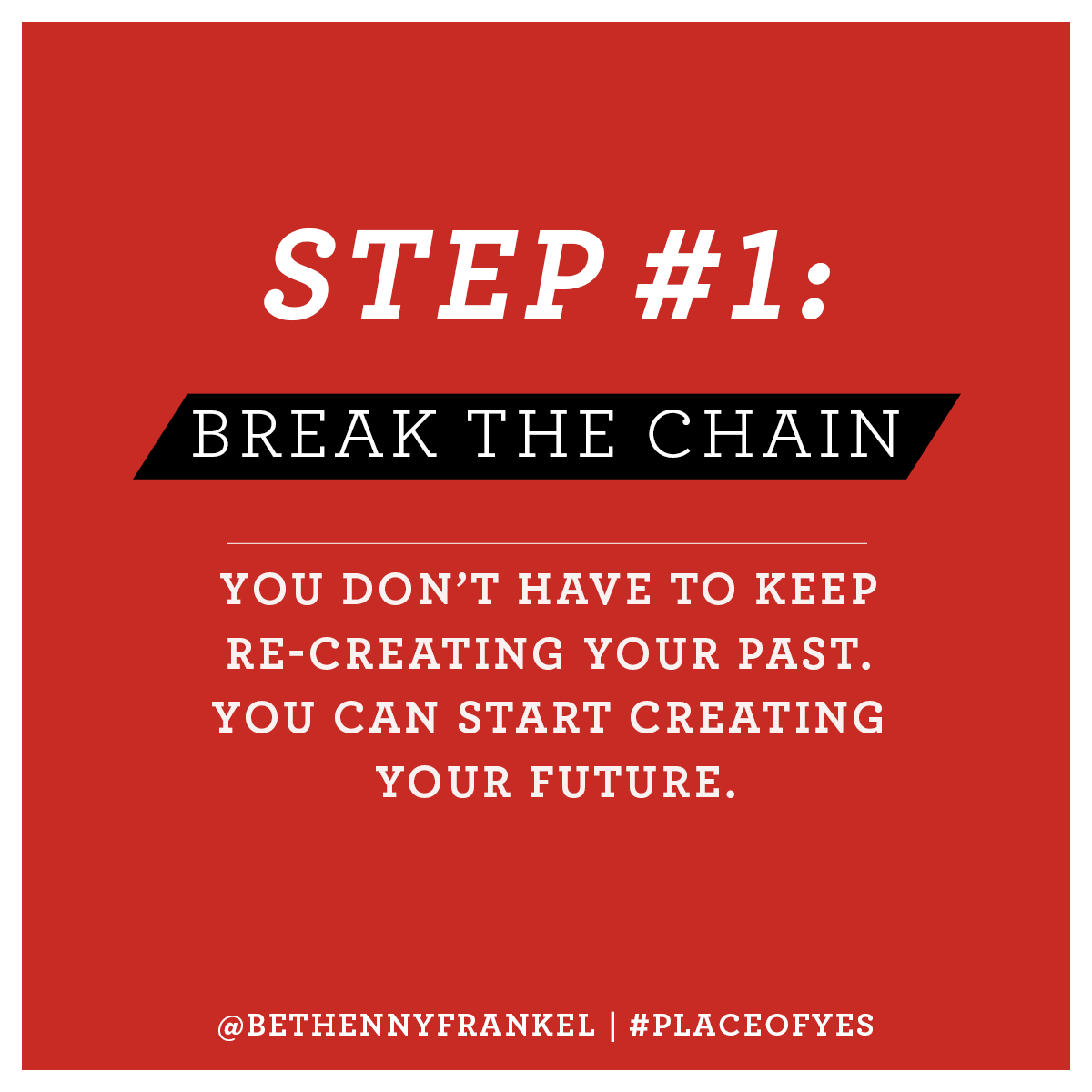 Bethenny's tweet photo. The first step to a fresh start in 2016 is to Break The Chain. https://t.co/FButHSq5Vm #PlaceOfYes https://t.co/aIkitreIW8