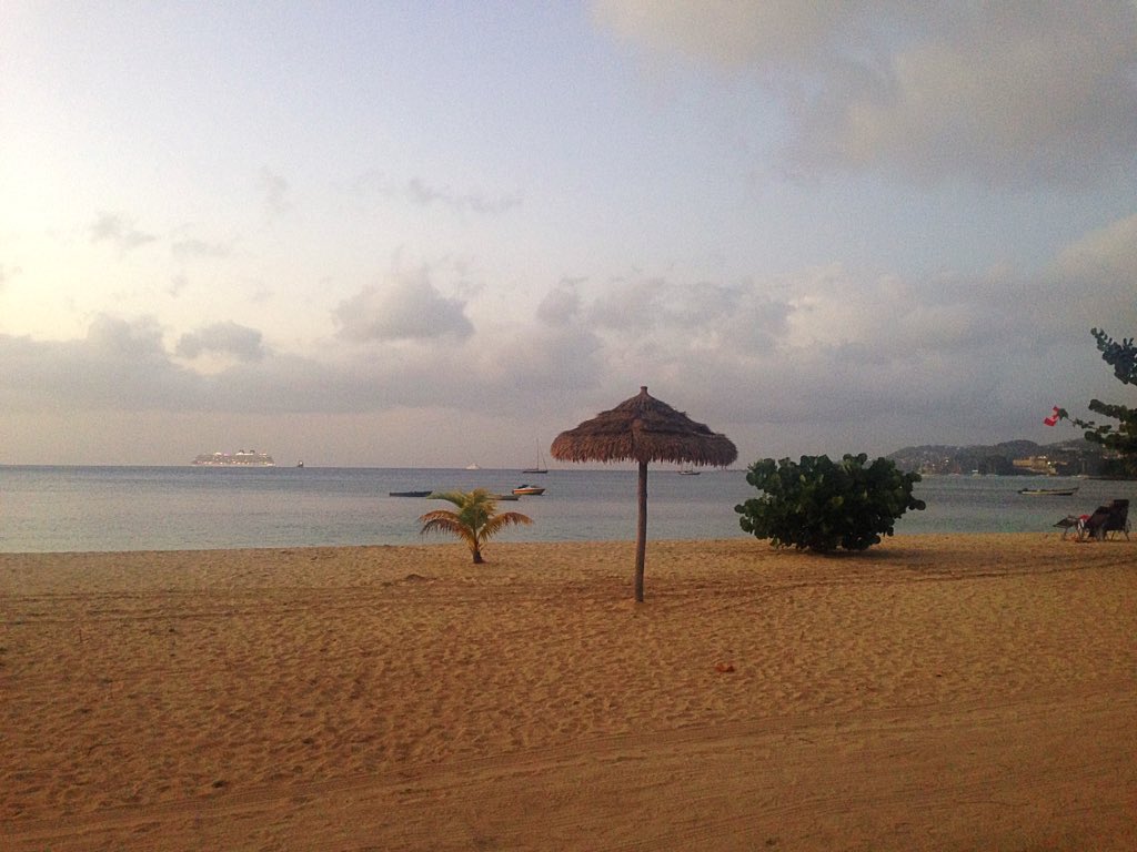 puregrenada's tweet image. The current situation on Grand Anse #beach. Does anyone else have a view like this right now? #Grenada #travel