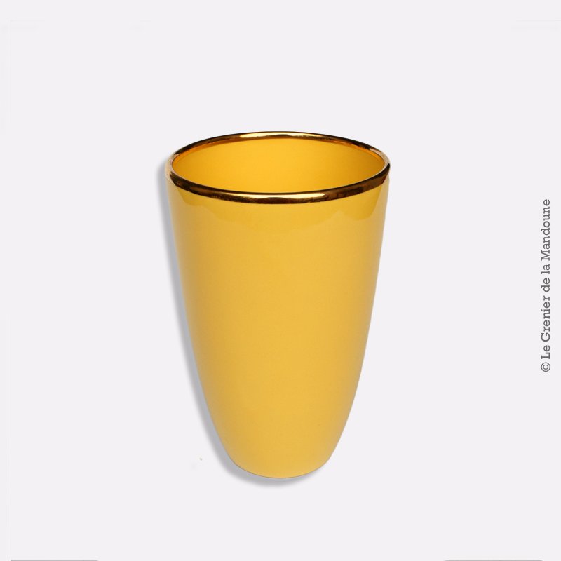 phbcreation's tweet photo. Ancien #Gorbon Vase en #céramique #jaune liseré #Or https://t.co/lwtMityC9q #vintage https://t.co/sqmU1bWE5K