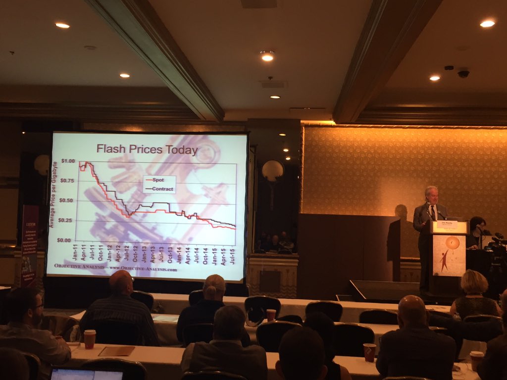 thomascoughlin's tweet photo. #storagevisions Jim Handy warns of flash crash https://t.co/pzq1gDcGMg