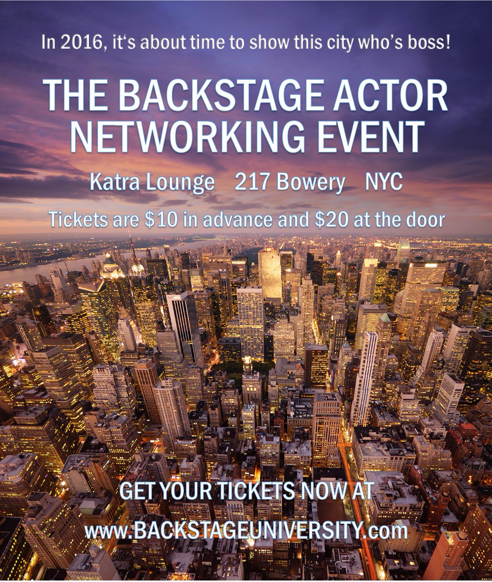 AuditionUpdate's tweet photo. I wonder if @AEAPresident Kate Shindle will ever accept my invitation to The @Backstage  Actor Networking Event. https://t.co/ikl8OBRrXe