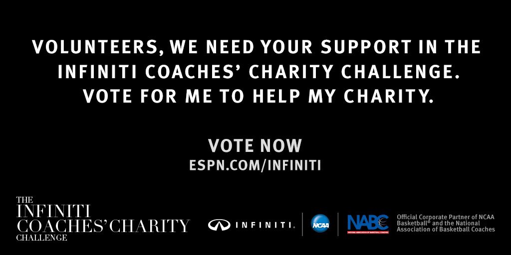 Rick Barnes (@rickbarnesut) on Twitter photo Vote once daily at espn.com/infiniti to help raise money for Knox-area kids through <a href="/emeraldyouth/">Emerald Youth</a> foundation. Vote once daily at espn.com/infiniti to help raise money for Knox-area kids through <a href="/emeraldyouth/">Emerald Youth</a> foundation.