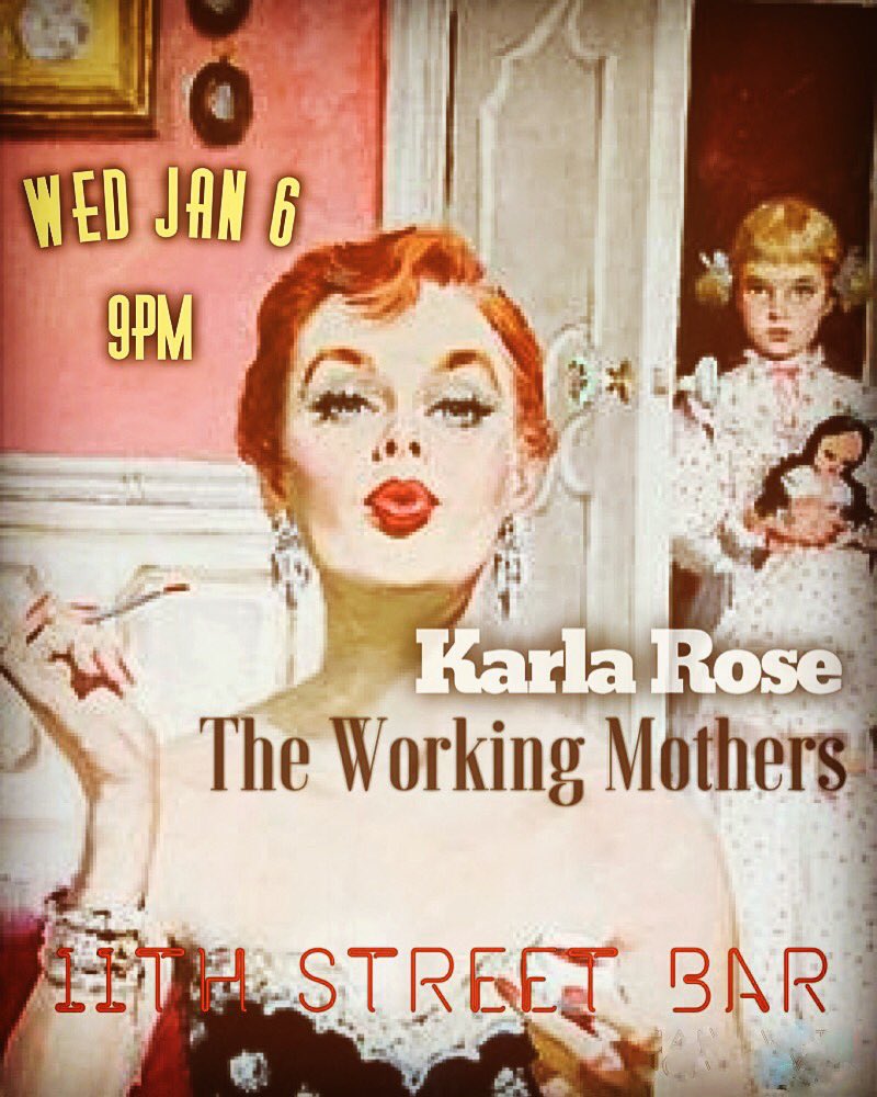 Playtime at 11th Street Bar this Wednesday at 9pm with The Working Mothers kicking off!#nycmusic