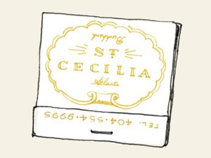 TheMatchGroup's tweet photo. @FordFry #Atlanta Ga  #StCecilia #matchbook illustration. The real #match was produced by @TheMatchGroup https://t.co/vYZ11j2lzw