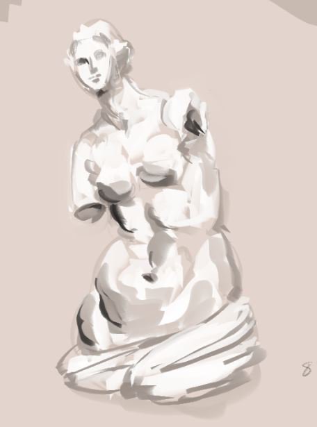 (多分)元旦に描いたものです 