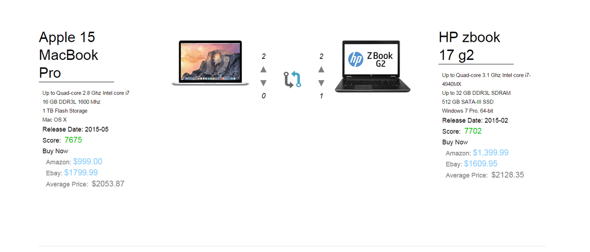 shopwithspere's tweet photo. You are now able to perform laptop comparisons through Spere! Here's an example:
https://t.co/45Cu9dsSVx https://t.co/HixwYTfTK9
