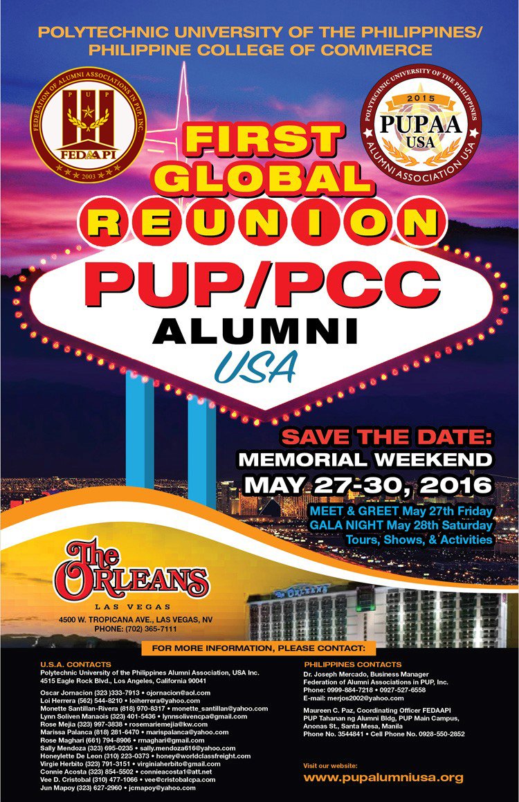First PUP PCC Alumni Global Reunion 2016