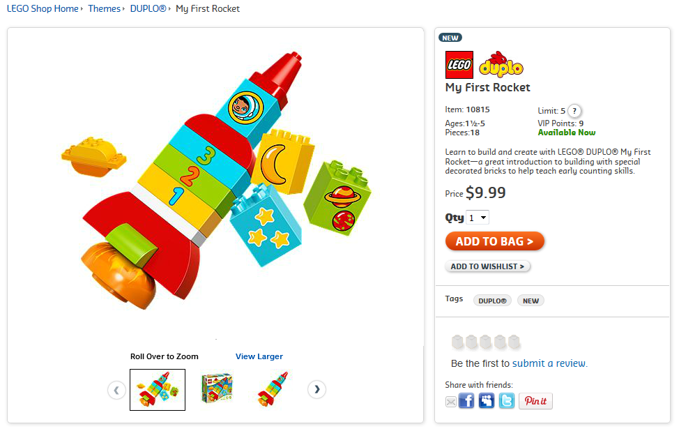 duplo my first rocket