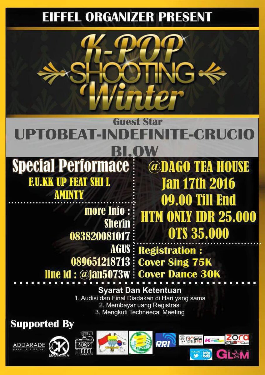 <a href="/COY__Official/">Crush On You</a> [HELP RT] "KPOP SHOOTING WINTER" Jan 17,  DAGO TEA HOUSE
083820081017 / 089651218713
Line @jan5073w