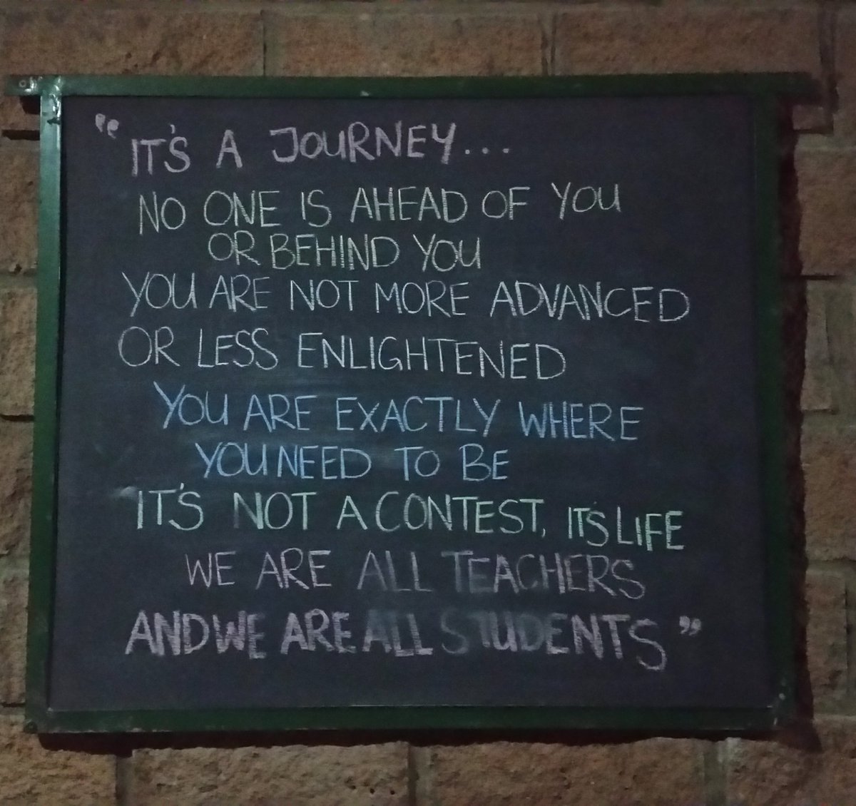 janusprinsloo's tweet photo. ..we are all teachers, and we are all students." https://t.co/nxXOIMe5KS