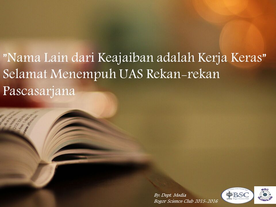 "Nama lain dari keajaiban adalah kerja keras" slmat menmpuh UAS rkan2 pascasarjana <a href="/himmpas_ipb/">HIMMPAS IPB</a> <a href="/forumwacanaipb/">Forum Wacana IPB University</a>