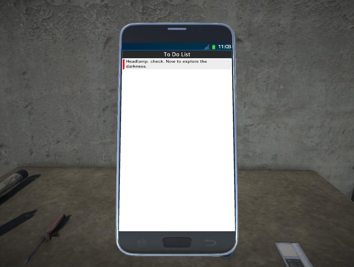 tpelham42's tweet photo. Making progress on the Objectives/ToDo List in game app for #caveingame #indiedev #gameart #Unity5 https://t.co/lPy0ymNCUI