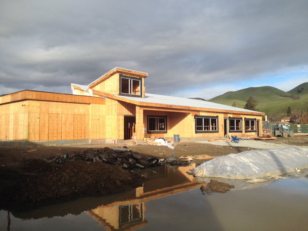 our project in milpitas - the windows are going in