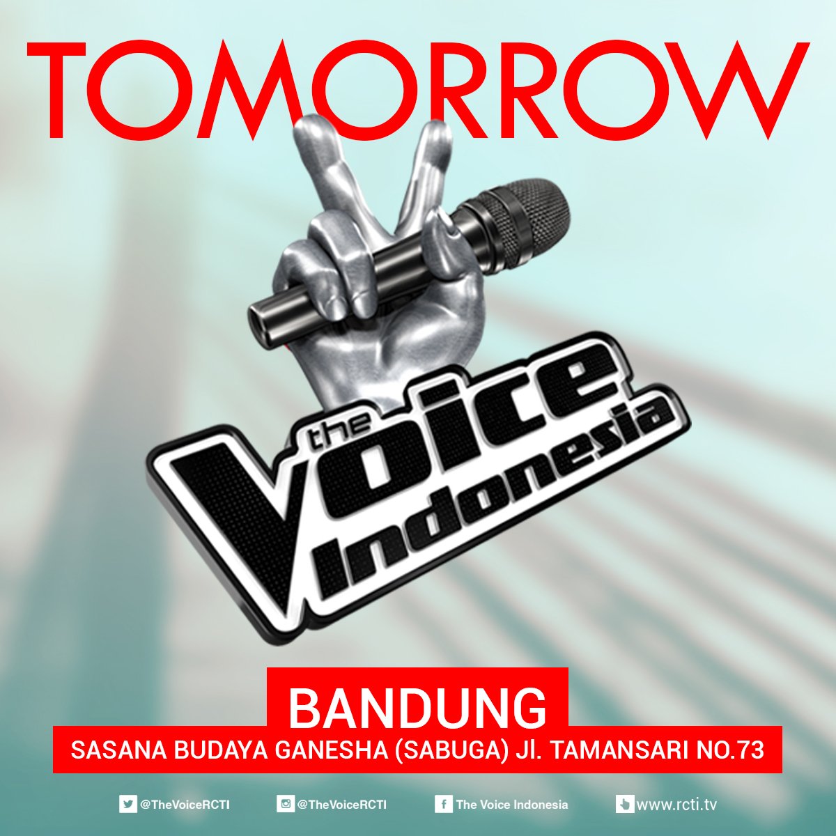 Ga Bosennya Mimin ingatkan, BESOK kita Audisi #TheVoiceID di Sabuga, Bandung. Jangan sampai ada yg ketinggalan! :D