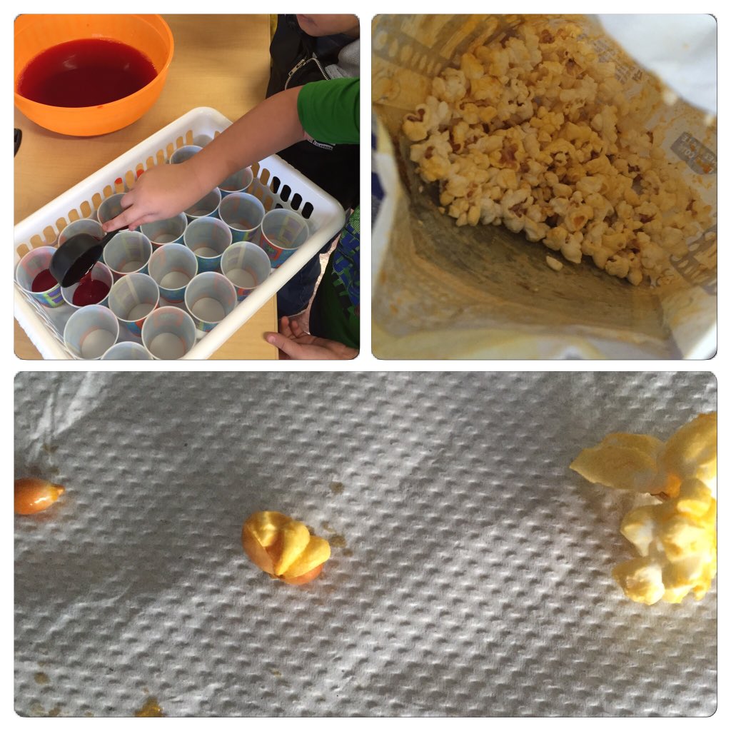 misscdmiller's tweet image. Observing how cooling or heating materials can change a material... Yum! #science2 @stcatPB