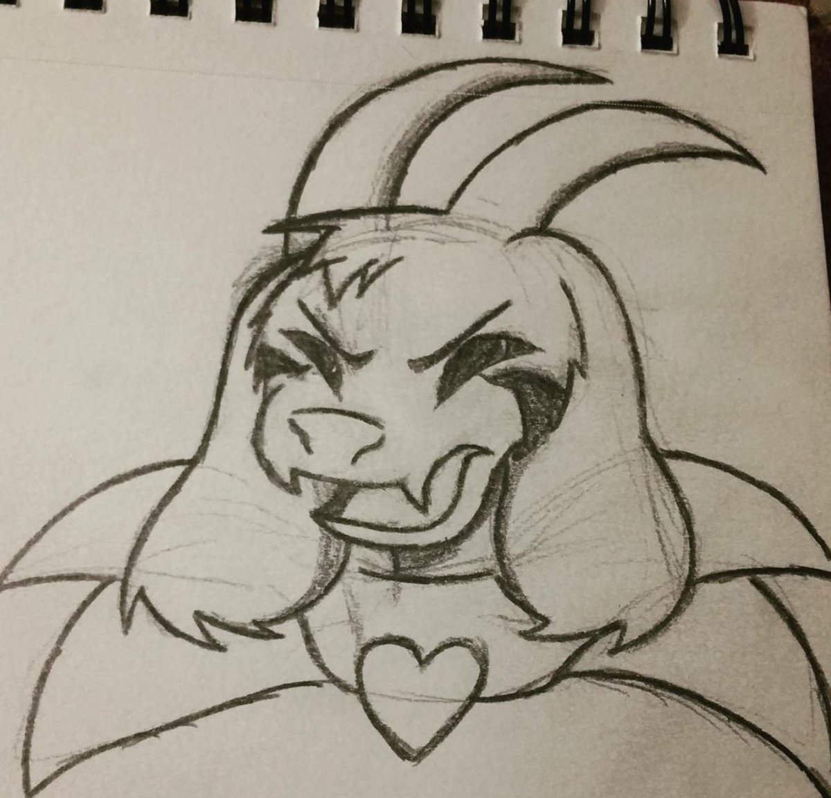 CaptShowtime's tweet photo. More Asriel!
#asriel #asrieldreemurr #undertale #flowey #goatchild #sketch #art #drawing #nyehhehheh #spaghetti https://t.co/v6gWEaACFt