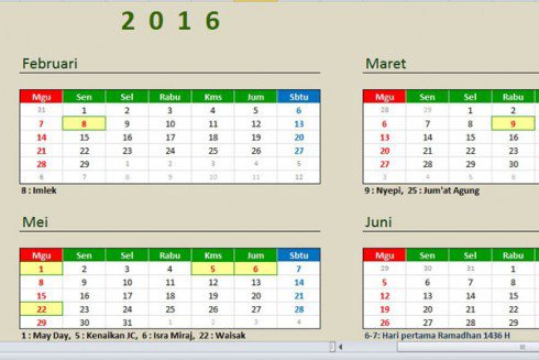 Islampos Ini Kalender 16 Versi Excel T Co J1uf3wf3gx Kalender T Co Cx4hgdaom3