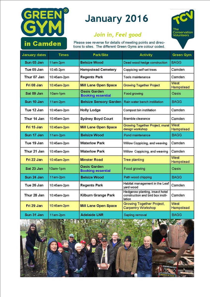 GreenGymCamden's tweet image. @tkentishtown @TTBelsize lots of FREE gardening &amp;amp; conservation happening in Camden this Jan tinyurl.com/hx47wfq
