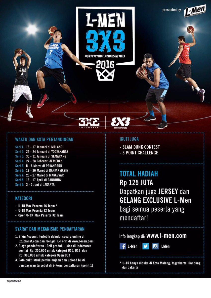LMenMDN's tweet photo. Daftarkan tim kamu segera di @lmen 3x3 https://t.co/iF5kA3fPO5