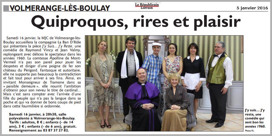 LABANDROLE's tweet image. Prochaine représentation le 16 jan 20h30 - M.J.C de Volmerange-lès-Boulay 57220