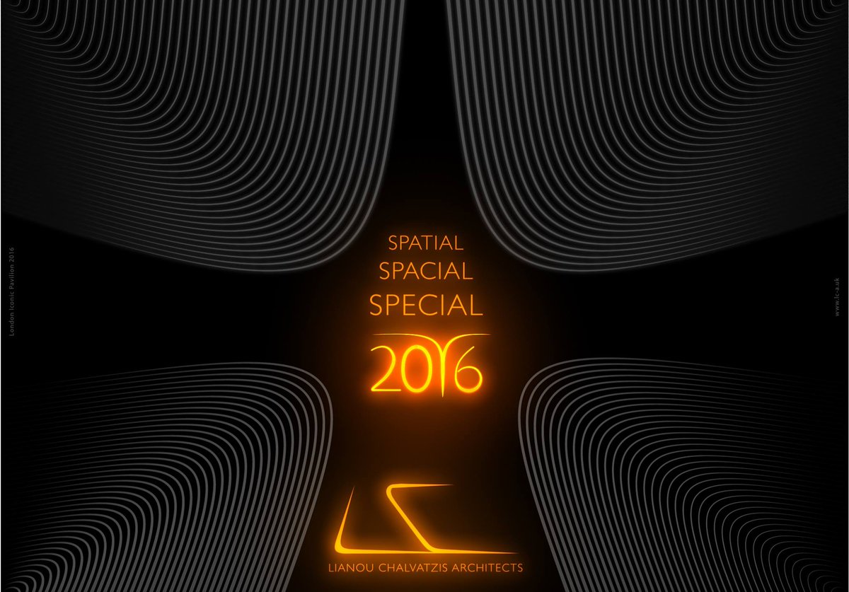 LCAStudio's tweet photo. Our warmest wishes for a special + unique 2016 full of creativity, innovation+design! #LC_Architects #architecture https://t.co/m1FTLFSdNQ