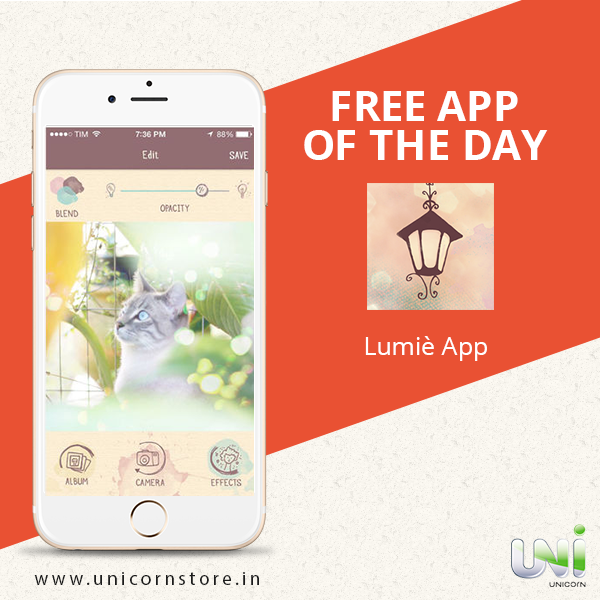 UnicornAPR's tweet photo. #FreeAppAlert Lumiè is the 1st app created to apply Bokeh effects to photos giving it a new look! Download &amp; try now https://t.co/BZyIFTzm36