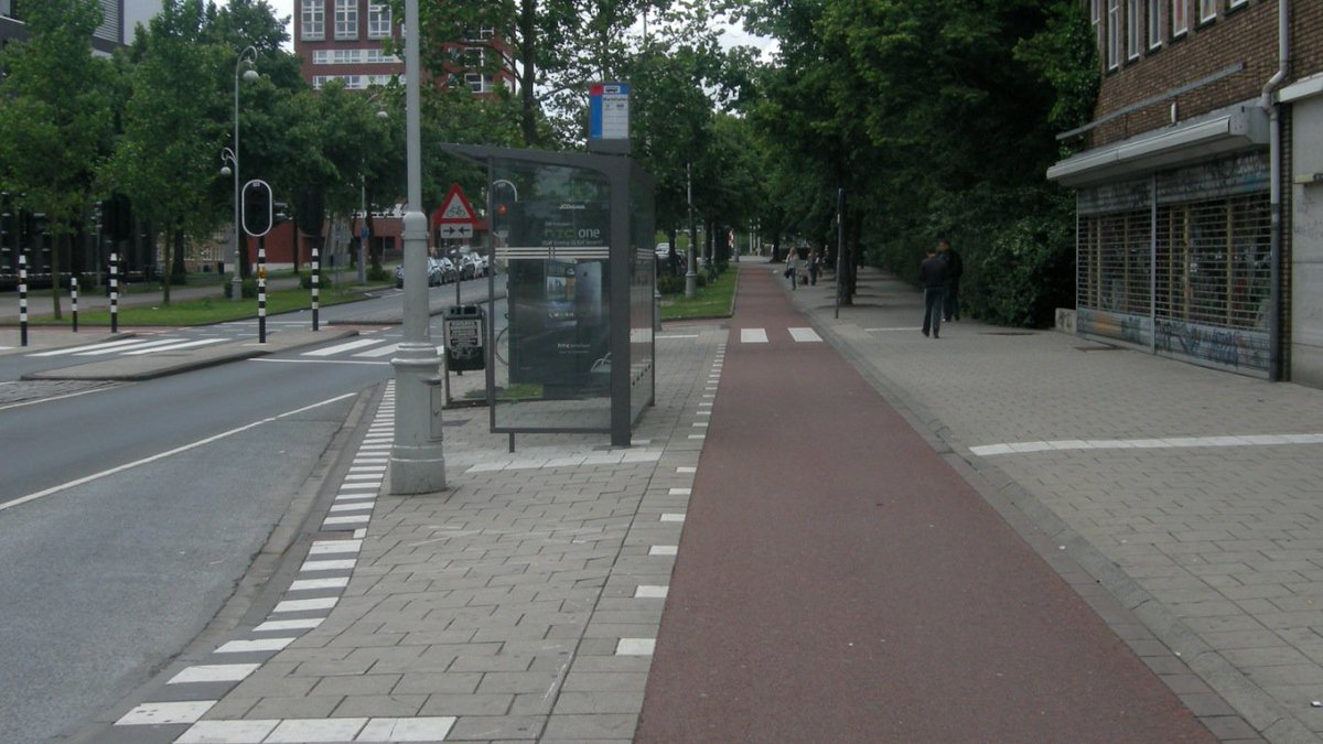 Twelve floating bus stops