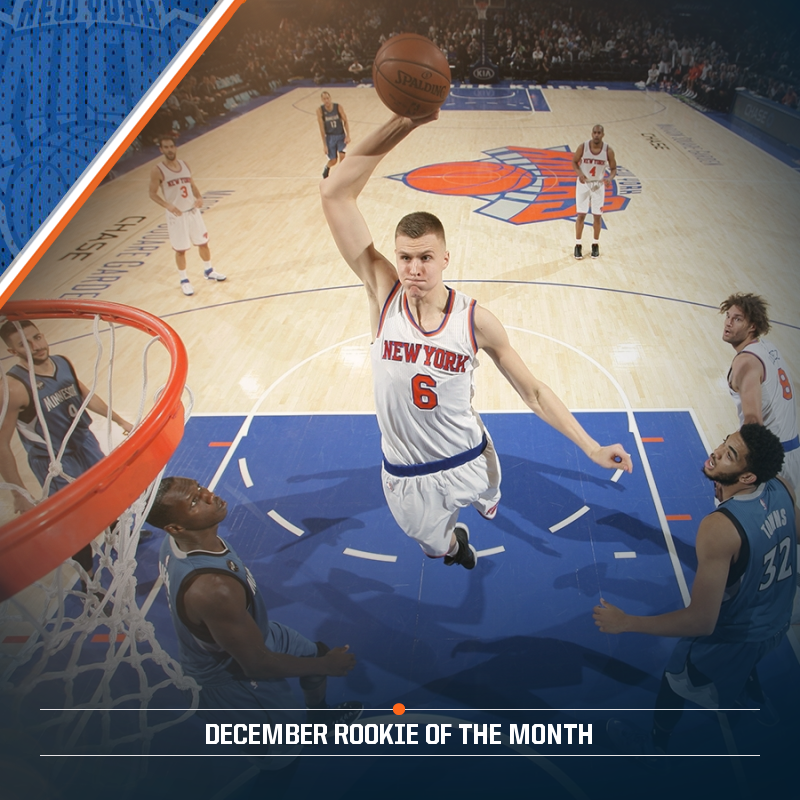 basketbols's tweet photo. Porziņģis @kporzee nosaukts par NBA decembra labāko debitantu! Turpinam balsot par Kristapu Zvaigžņu sp. #NBAVote https://t.co/XFsoaID2V5