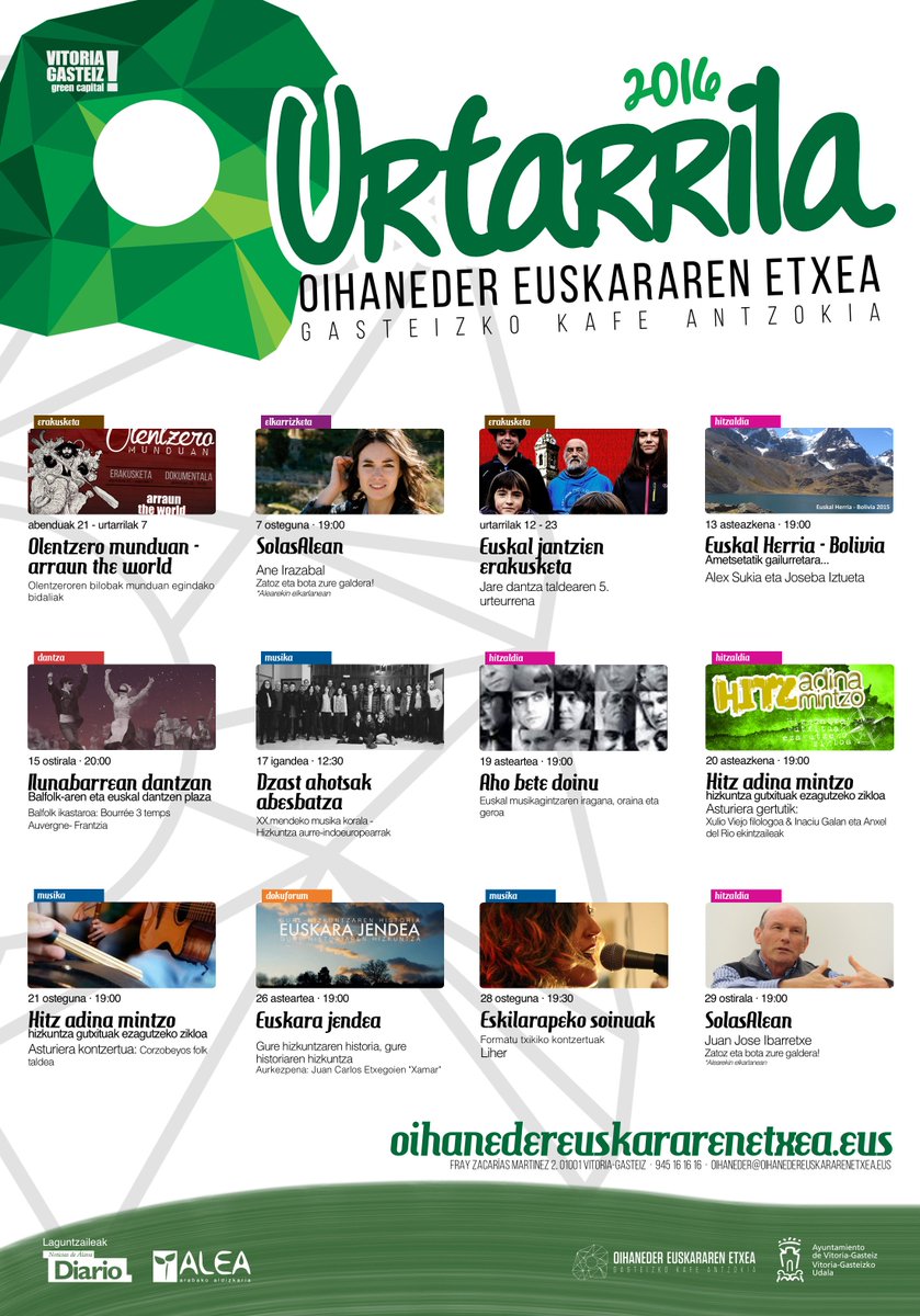 [Agenda] Urtarrila begi-kolpean. Urte berri on! buff.ly/1VEhEVA <a href="/ArabakoALEA/">Arabako ALEA</a> <a href="/hirinet/">hirinet</a> <a href="/VG_ataraplazara/">VG_atara plazara</a>