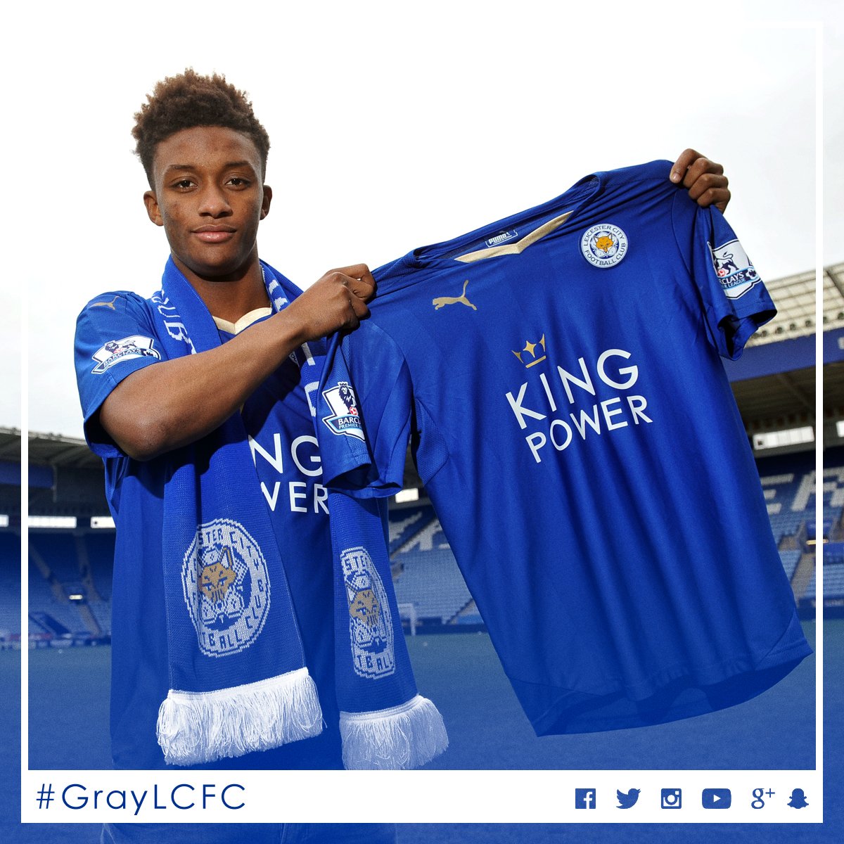 LCFC's tweet photo. "You never know who's watching." - @Demarai7 on his pre-season stunner - https://t.co/hy6bHiPO7V
#GrayLCFC https://t.co/1MIRuvKjlc
