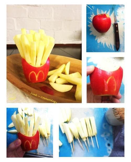 TumblrDye's tweet image. Mcdonald&apos;s Apple fry😂 lol #foodtutorial