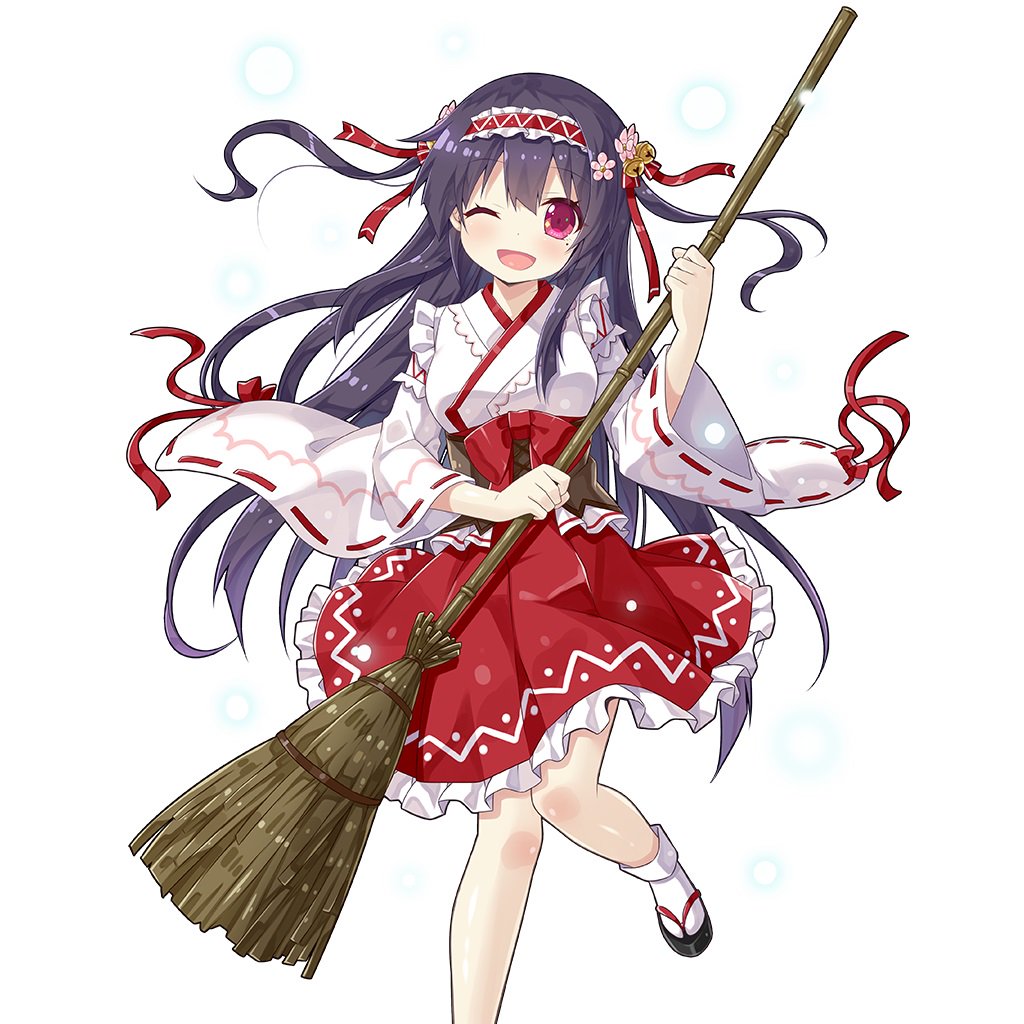 ウチの姫さまがいちばんカワイイ Auf Twitter 6日0時より巫女服姿のsr小石川 みつきさん新登場 お掃除お掃除っ これが終わったら お仕事 おしまいですの そうしたら 王子様と初詣 Cvは上田麗奈さんです ੭ W ੭ ウチ姫 Https T Co 2c9u3poyba