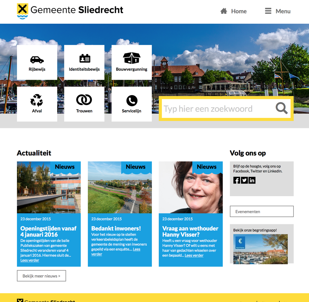 Sliedrechtgem's tweet image. Website gemeente in een nieuw fris jasje! #responsive #toptaken #gebruiksvriendelijk. Check sliedrecht.nl