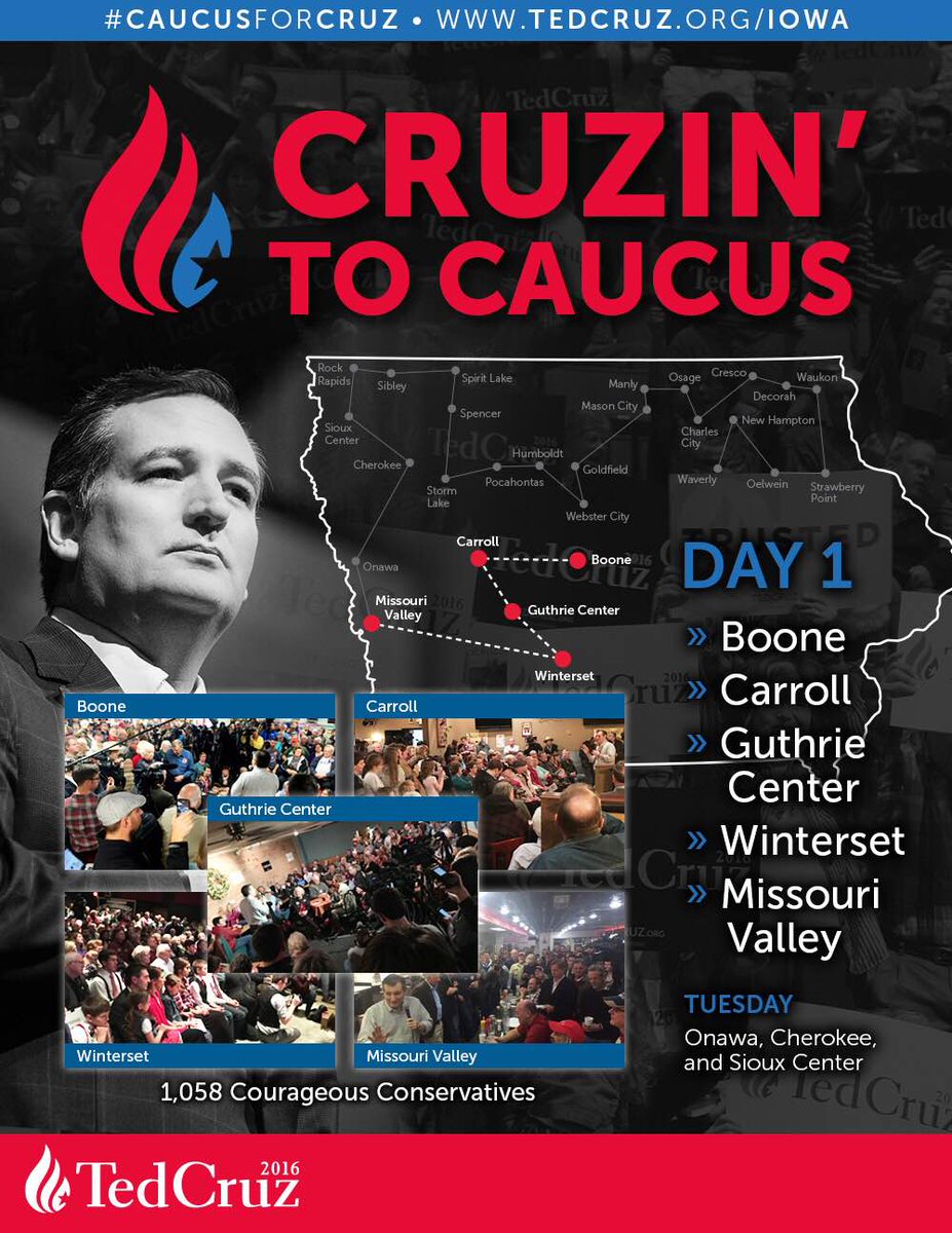 Cruzin' to Caucus Day 1